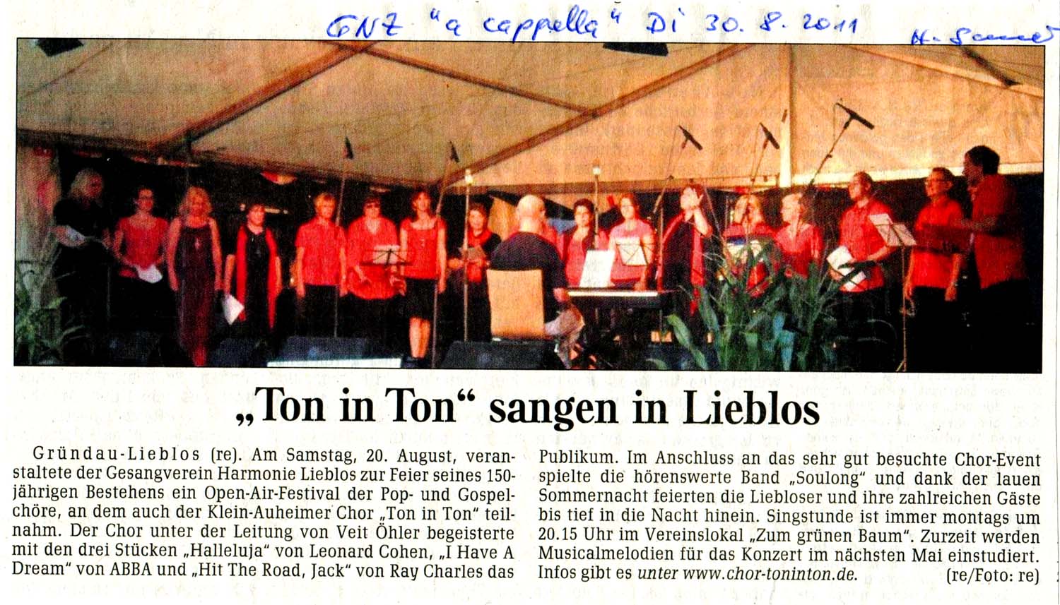 GNZ a cappella 2011-08-30