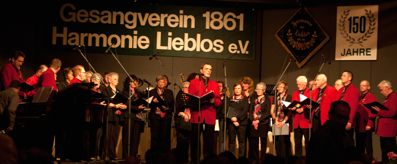 Der Gemischte Chor vor seinem Auftritt